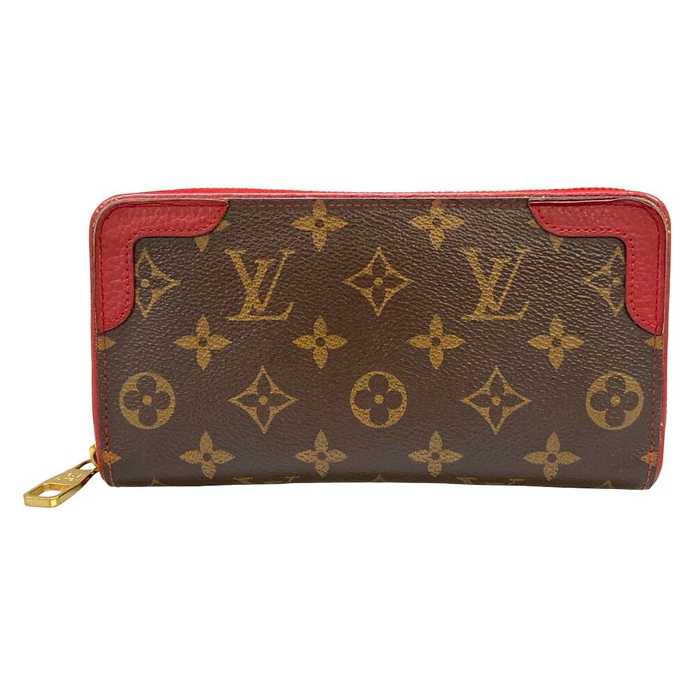 Louis Vuitton Zippy Wallet Retiro Monogram Long Wallet M61854 Monogram Canvas